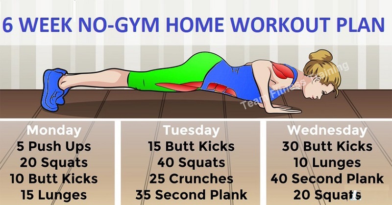 6 Week At Home Workout Plan For Busy Mothers With No Time For The Gym