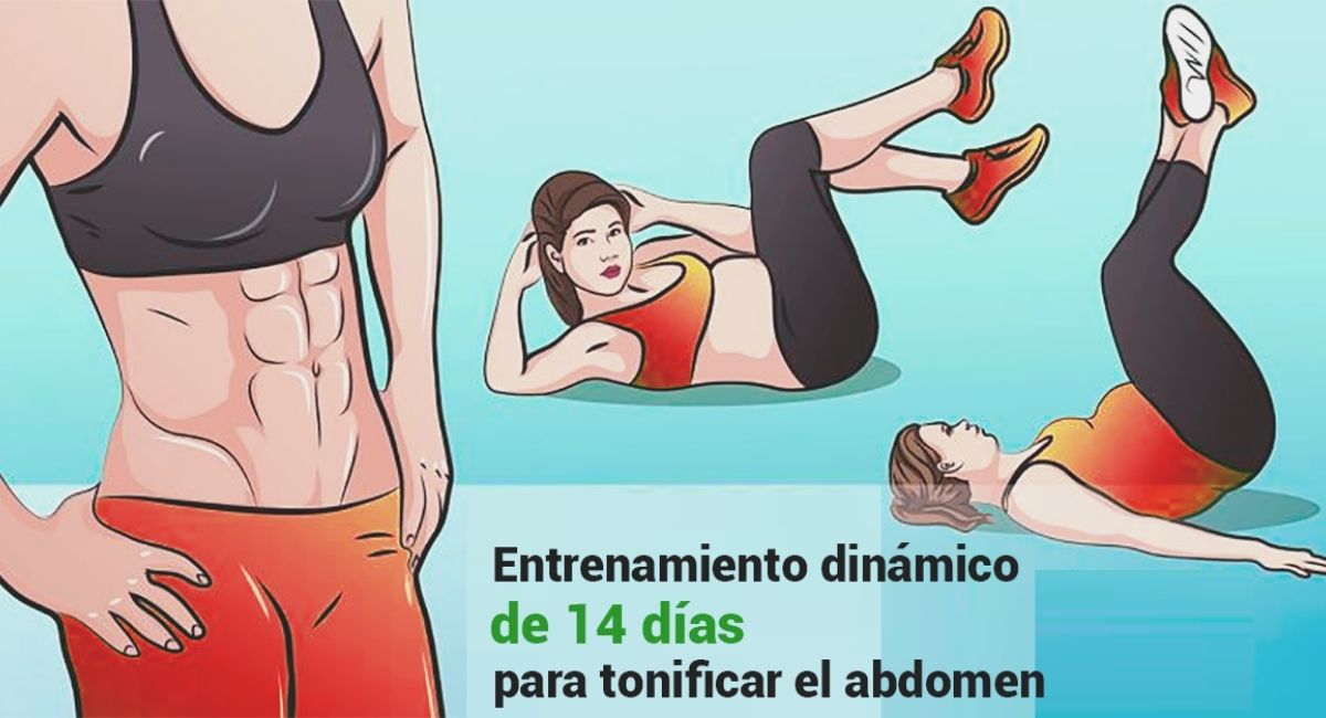 14-day dynamic training to tone the abdomen