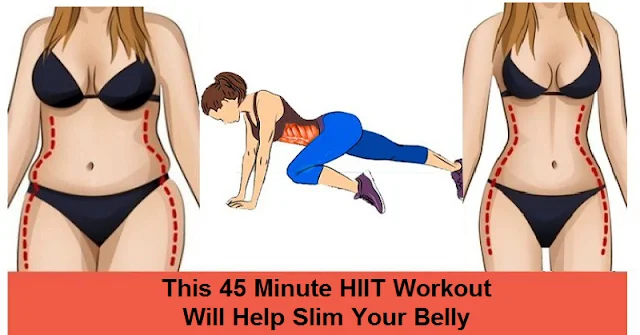 THIS 45-MINUTE HIIT WORKOUT WILL HELP SHRINK YOUR BELLY